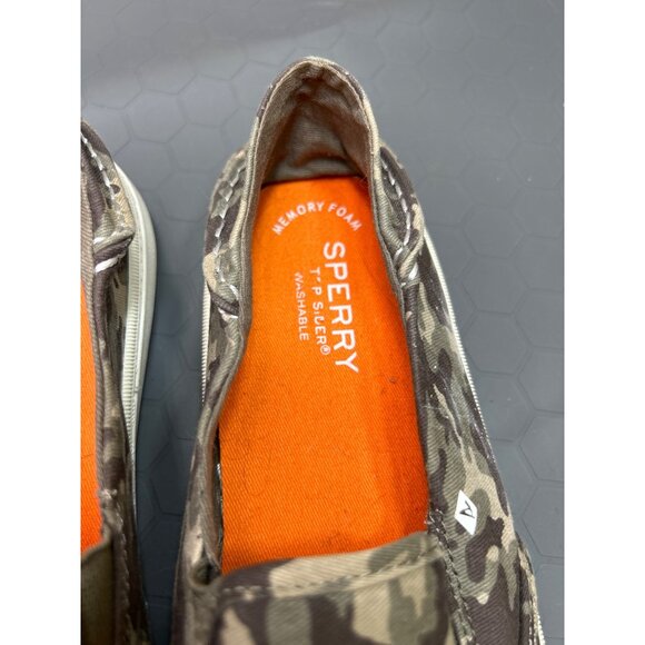 Sperry Mens Memory Foam Camo Canvas Slip-On Shoes Size 7M - Picture 5 of 8